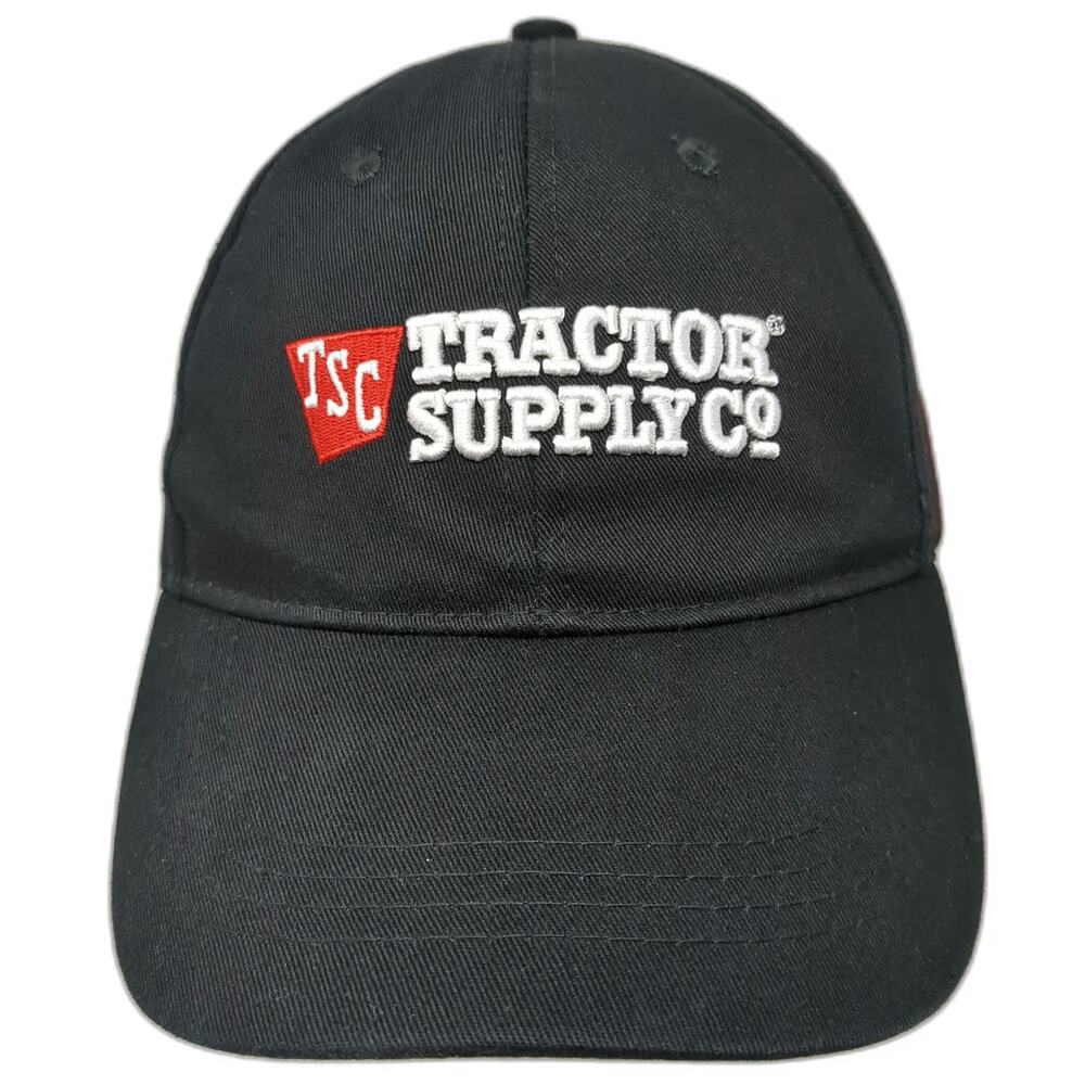 Tractor Supply Co Baseball Cap Black One Size TSC Since 38 Patch Strapback Hat